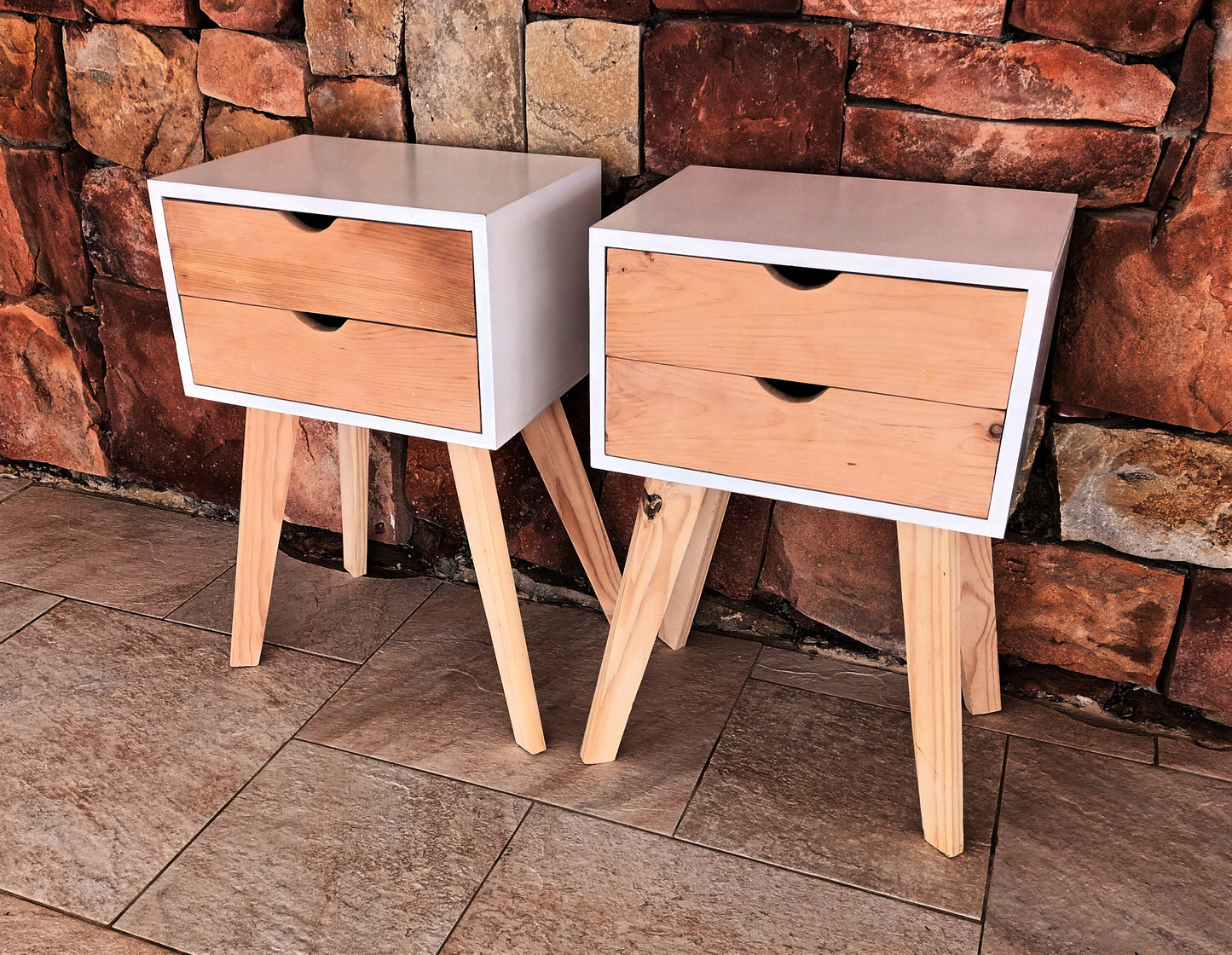 White Sorento - 2 Drawer Pale