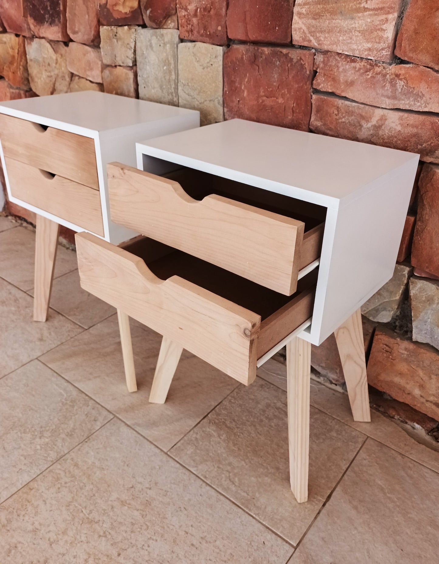 White Sorento - 2 Drawer Pale