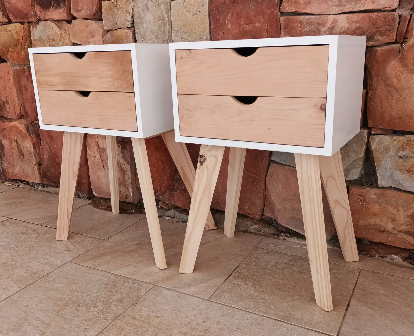 White Sorento - 2 Drawer Pale
