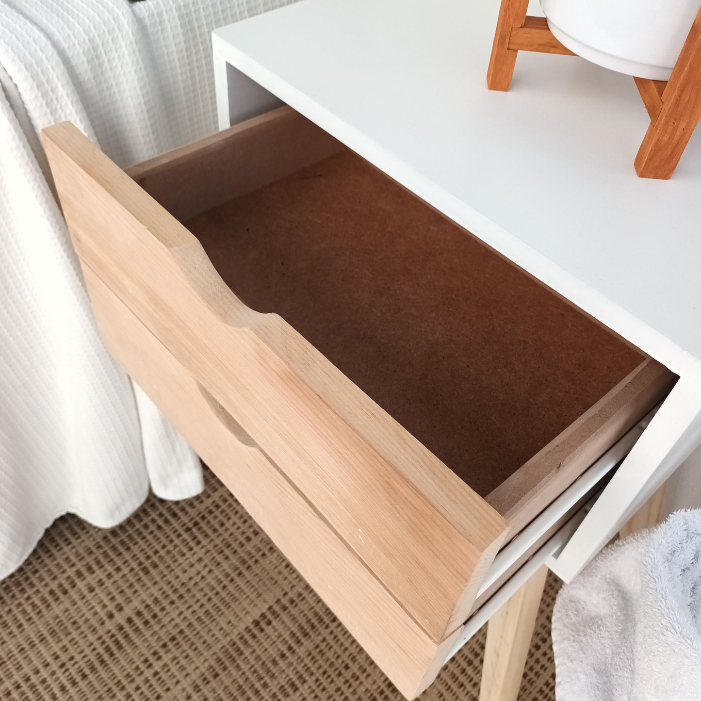 White Sorento - 2 Drawer Pale