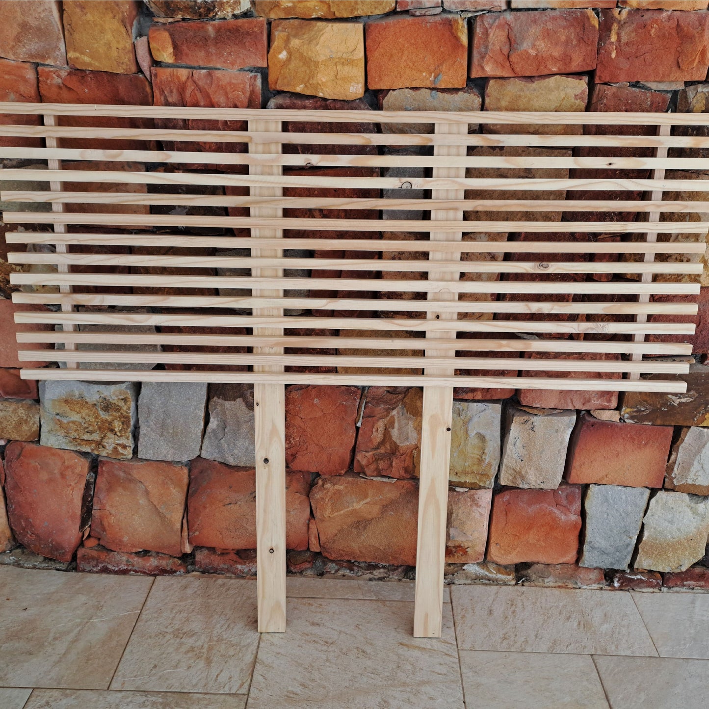 Slatted Wooden Headboard