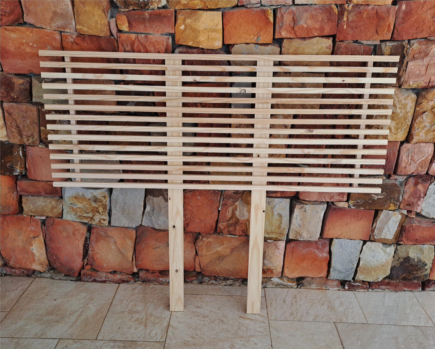 Slatted Wooden Headboard