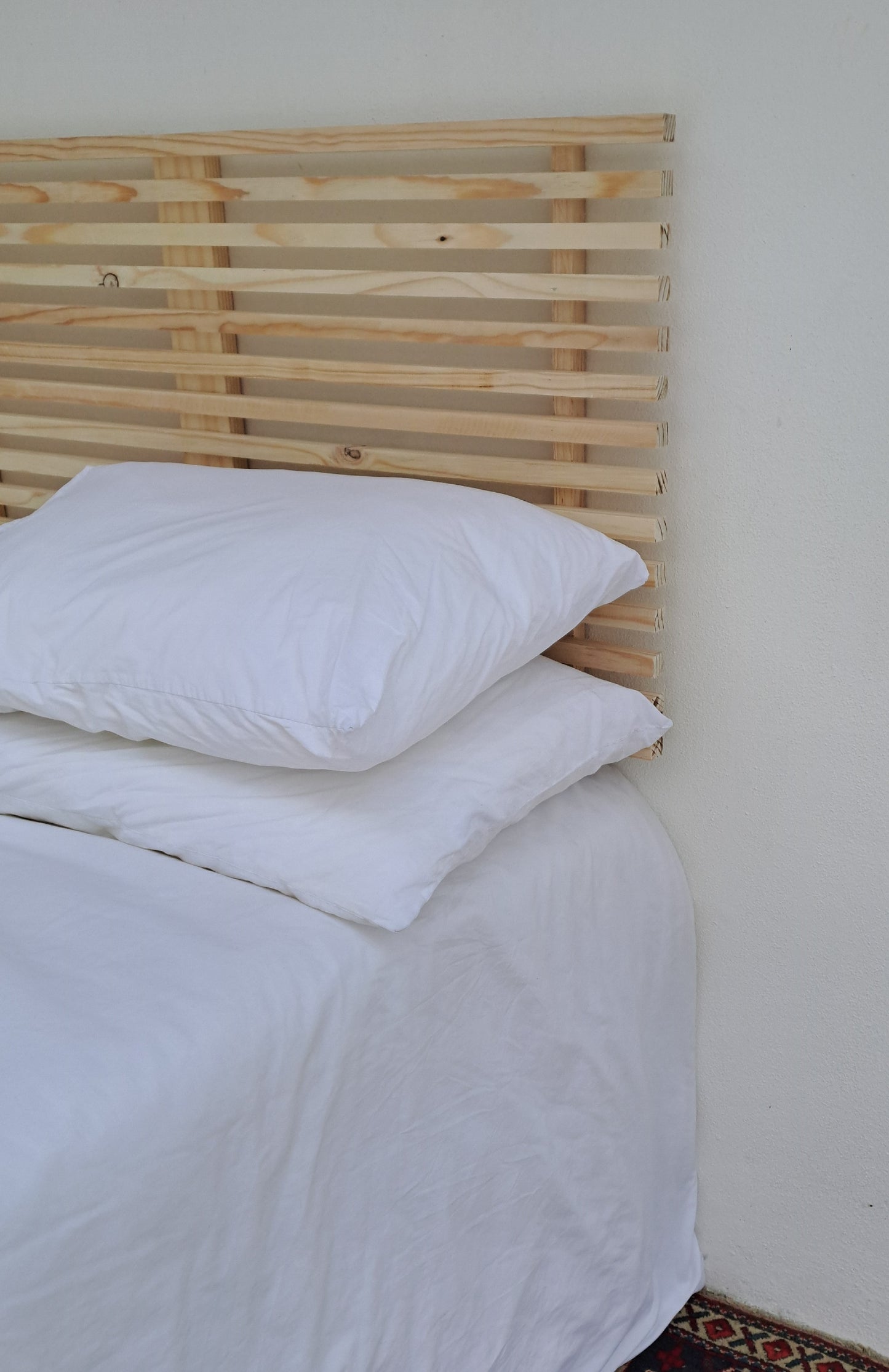 Slatted Wooden Headboard