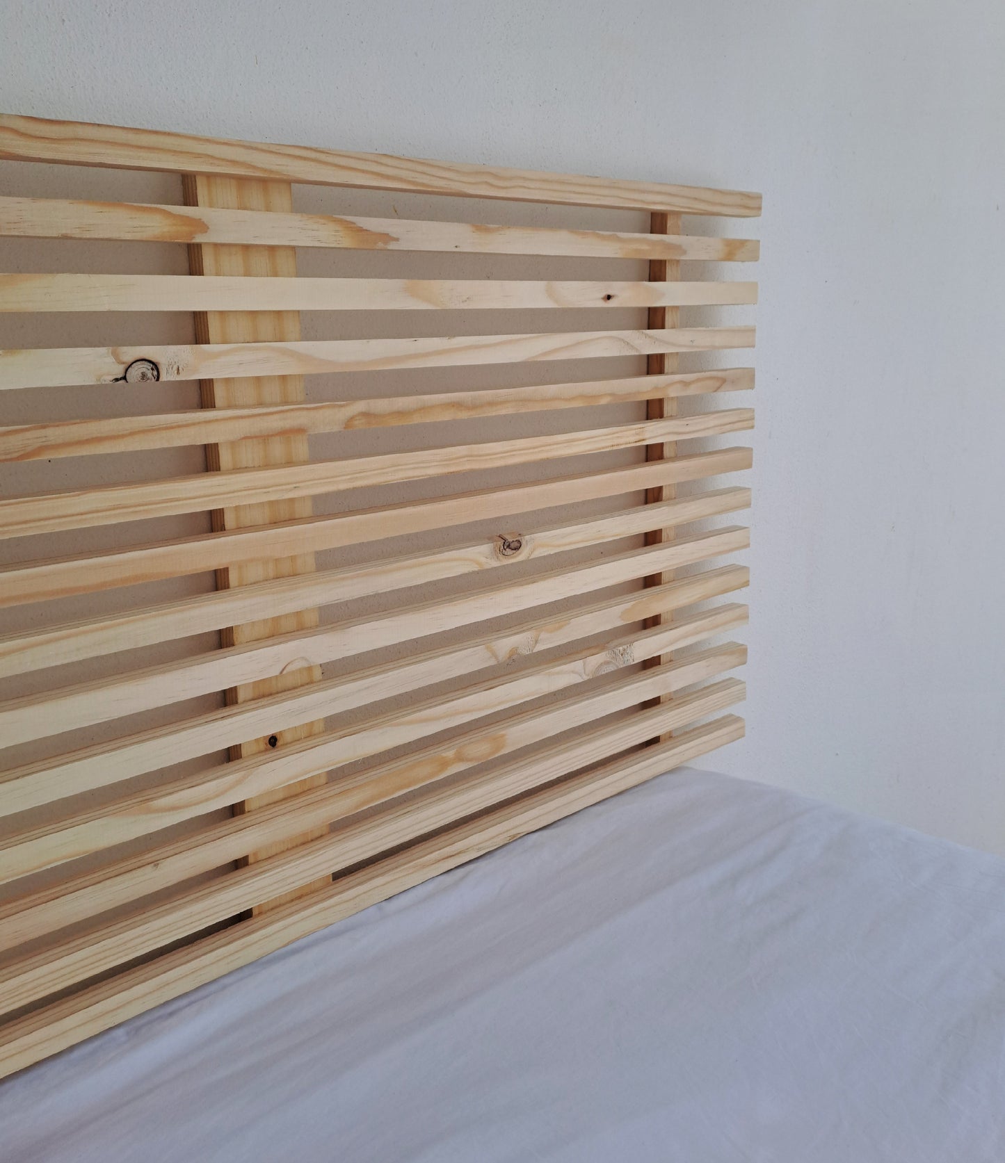 Slatted Wooden Headboard