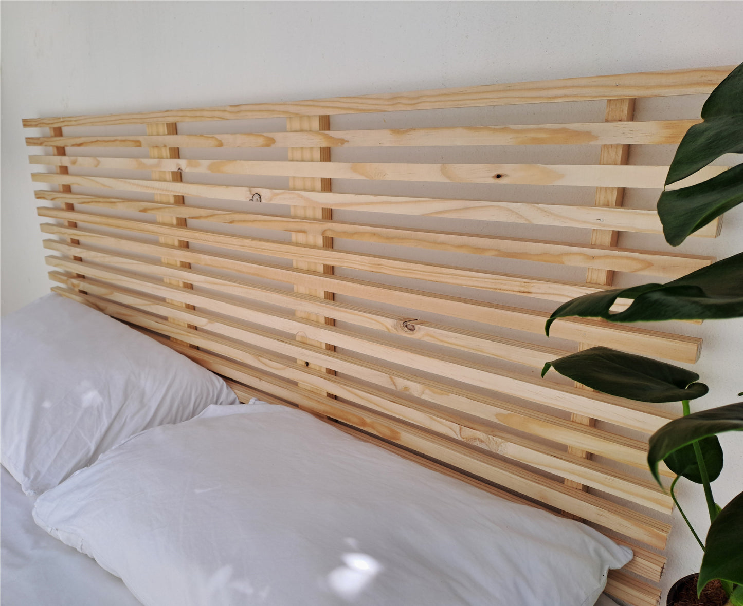 Slatted Wooden Headboard