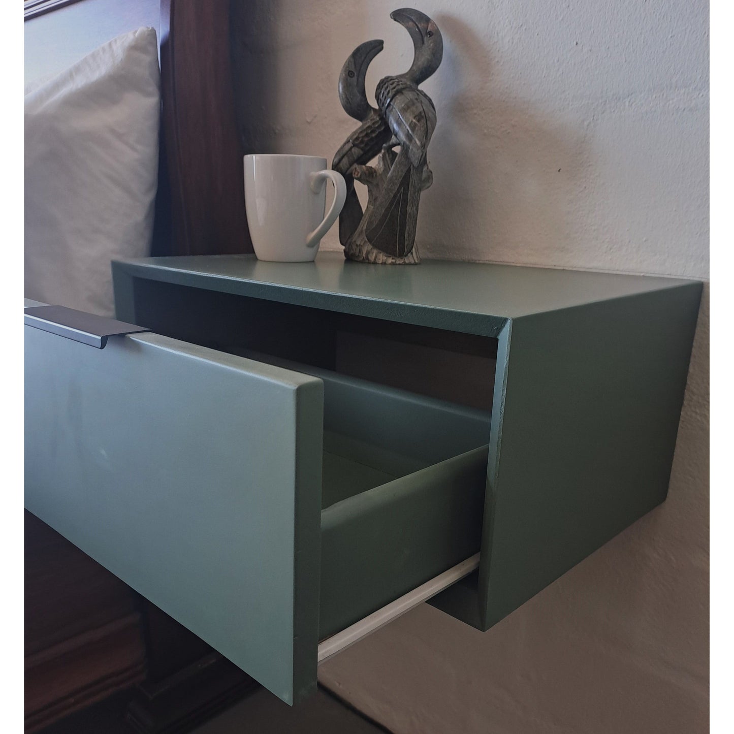 Floating Soft Green Pedestal