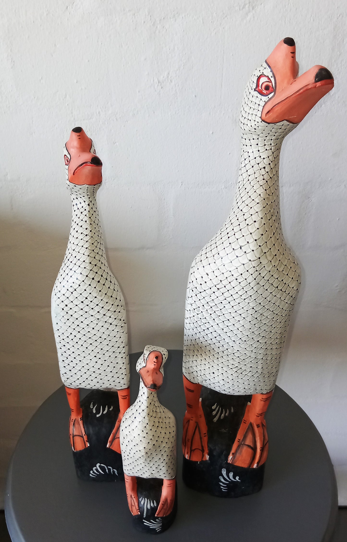 Italian Hand Carved Wooden Ducks
