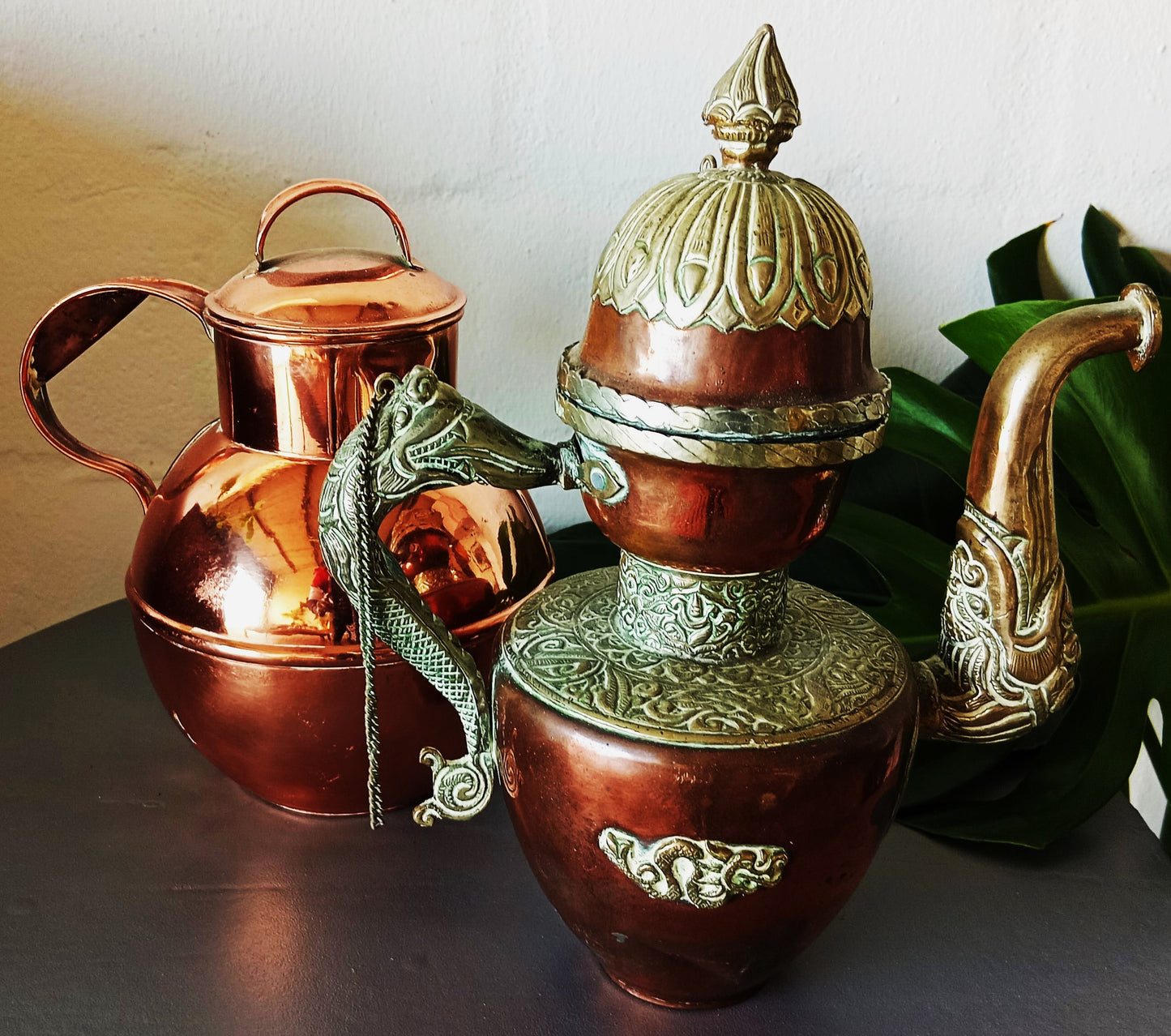 Collection of Copperware including Turkish Pot