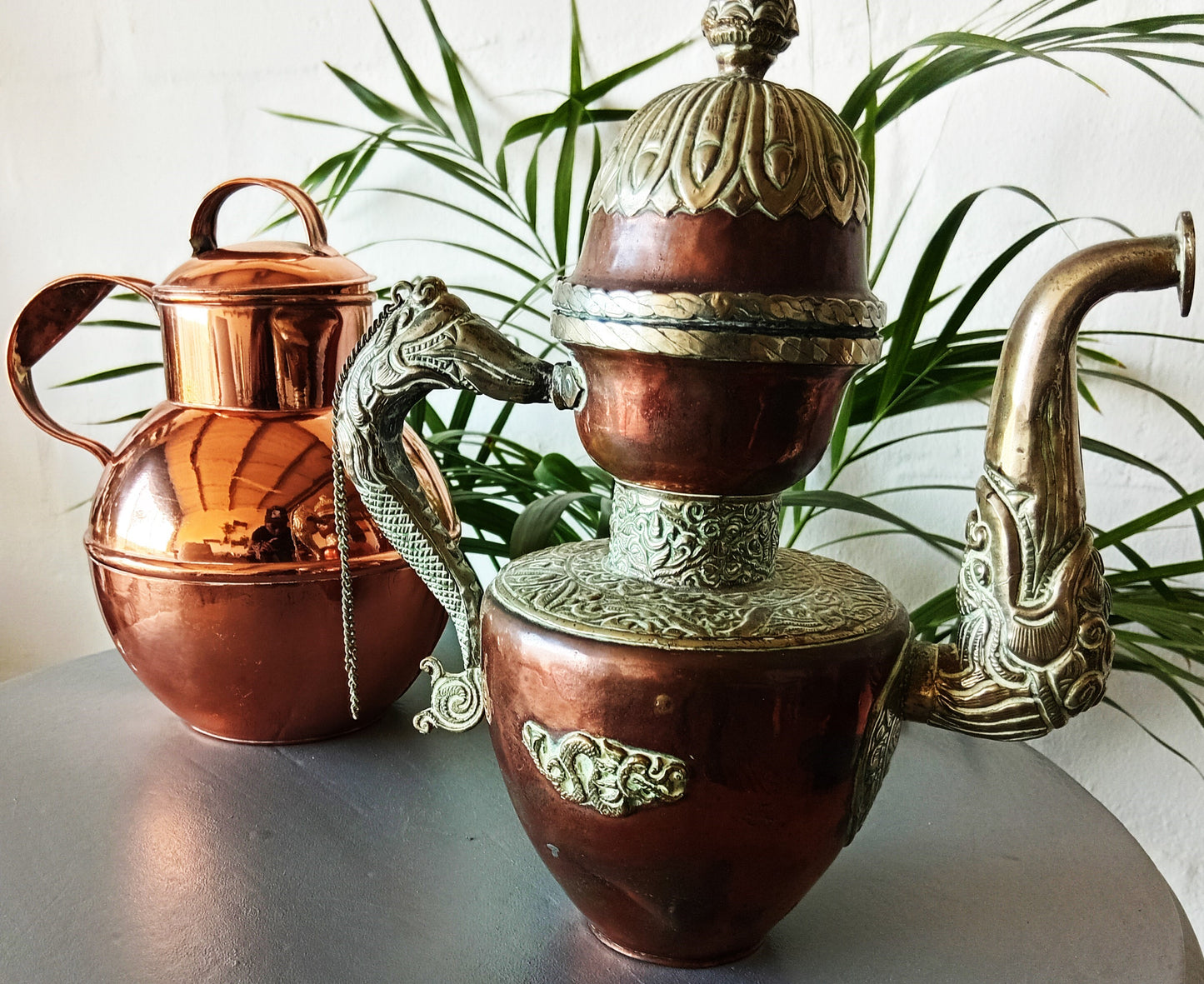 Collection of Copperware including Turkish Pot