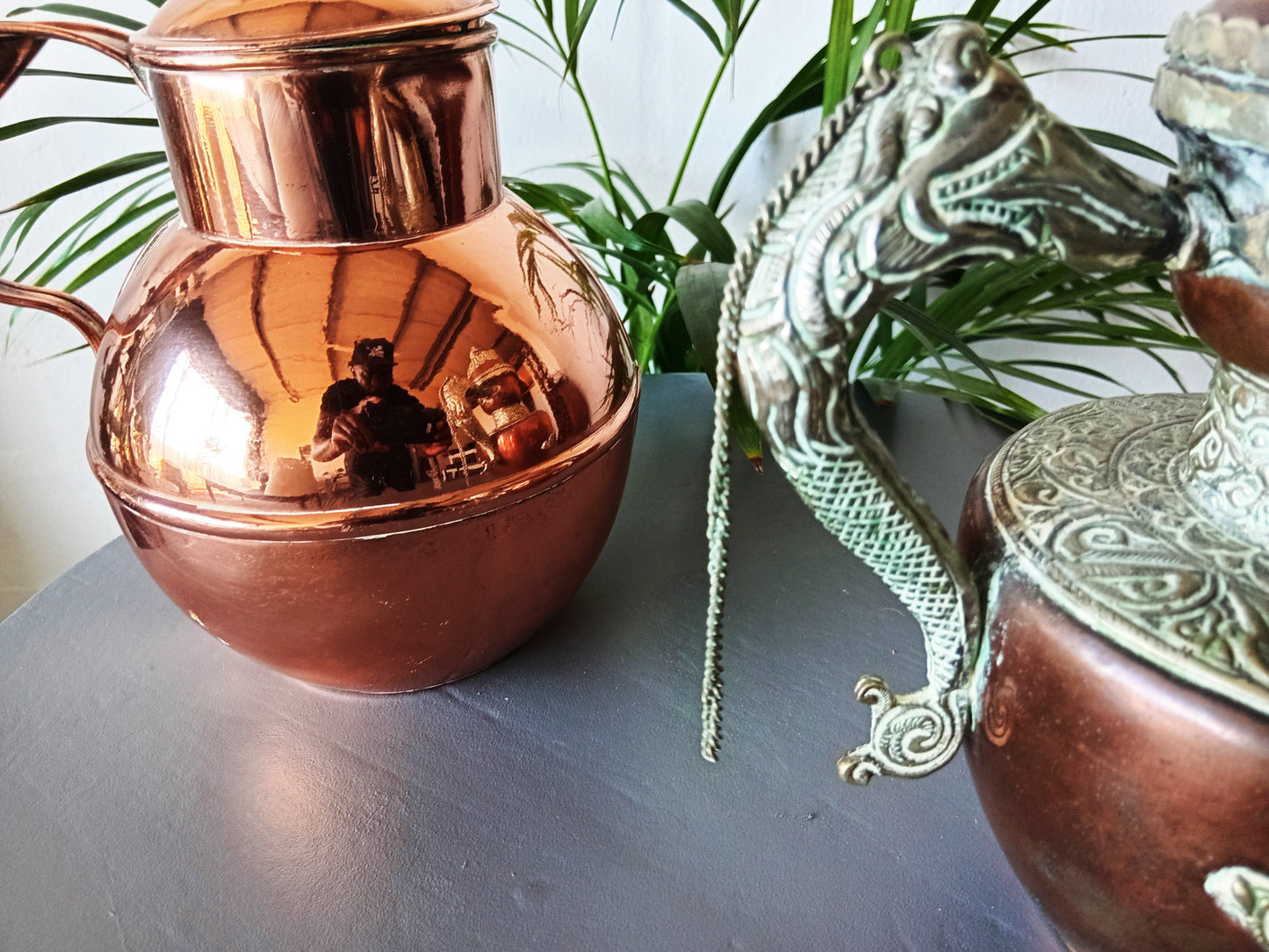 Collection of Copperware including Turkish Pot