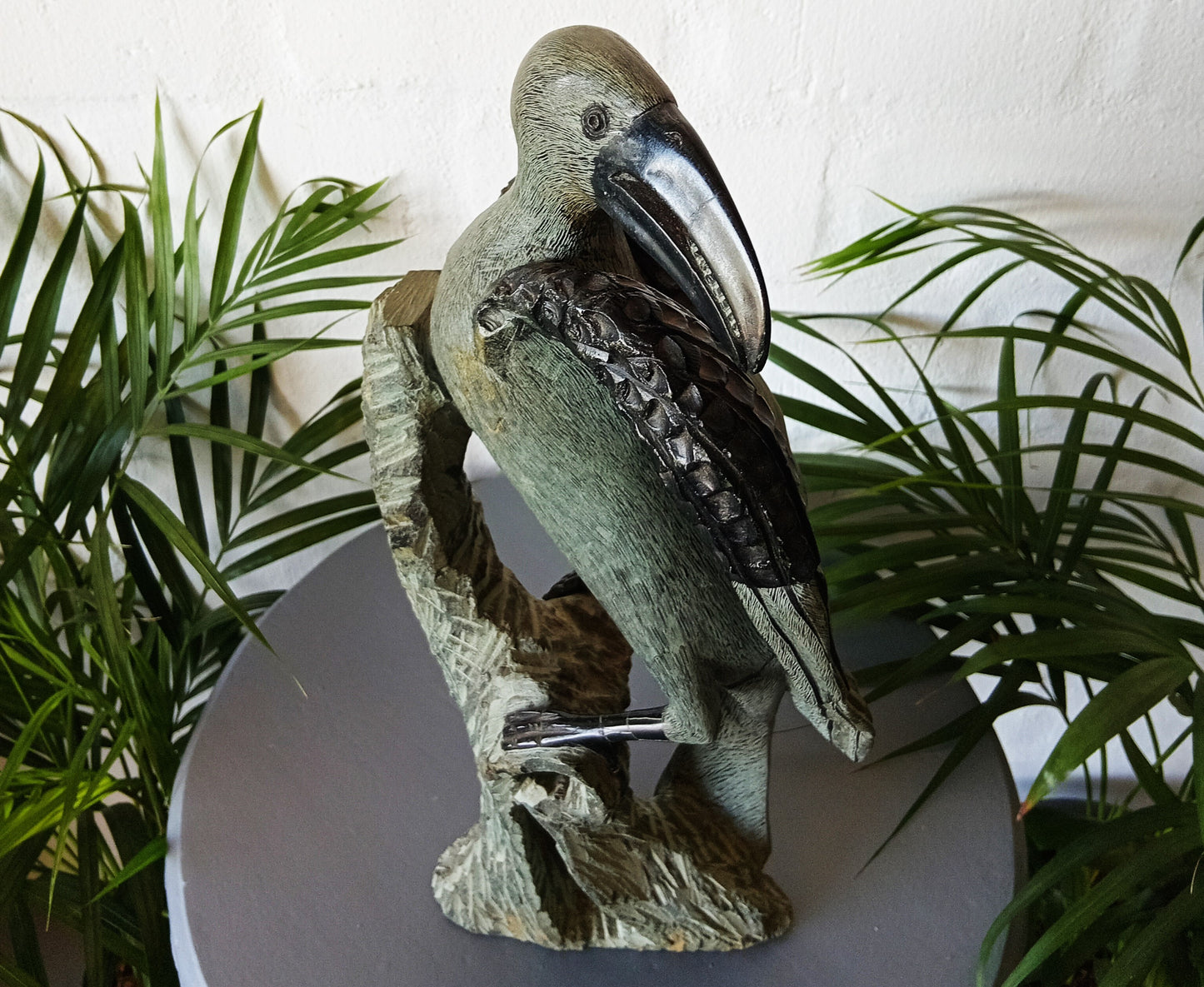 Two Sculptural Stoneware Birds