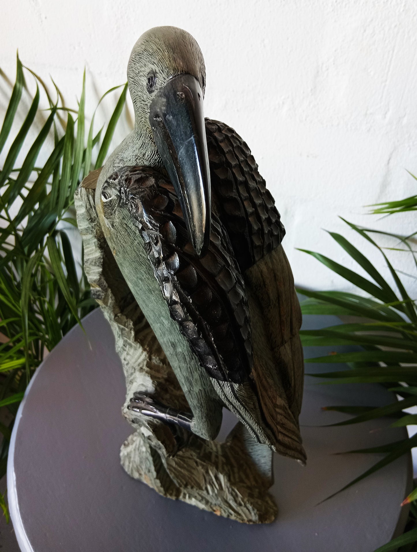 Two Sculptural Stoneware Birds