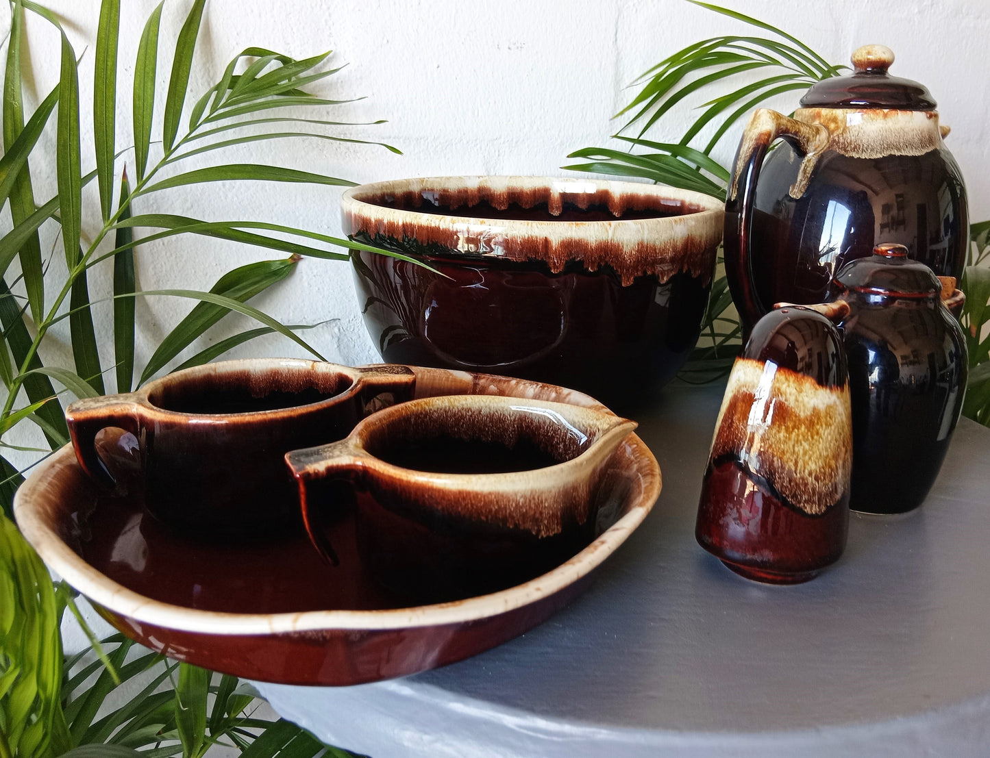 Pfaltzgraff Brown Drip Glaze Ceramic Home Ware