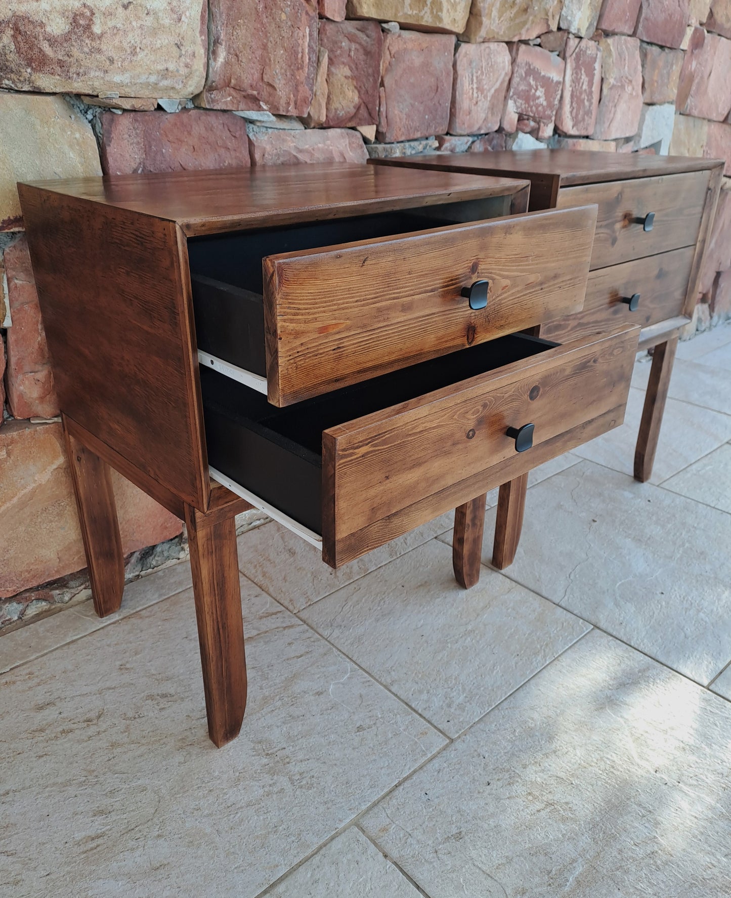 Natural Wood Modena Pedestals