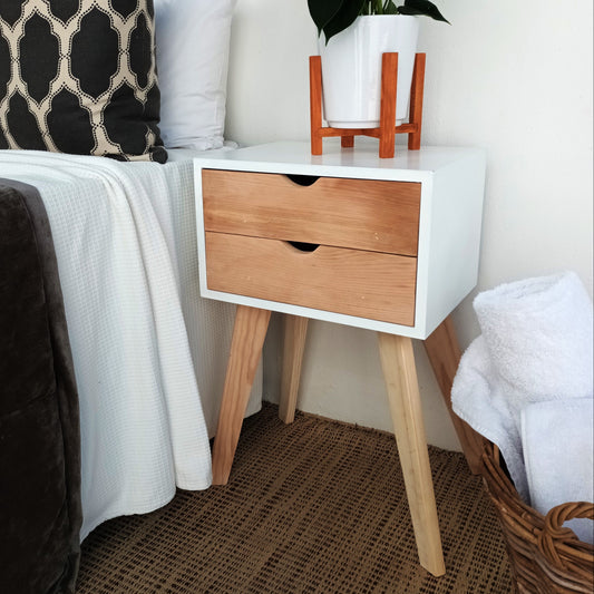 White Sorento - 2 Drawer Pale