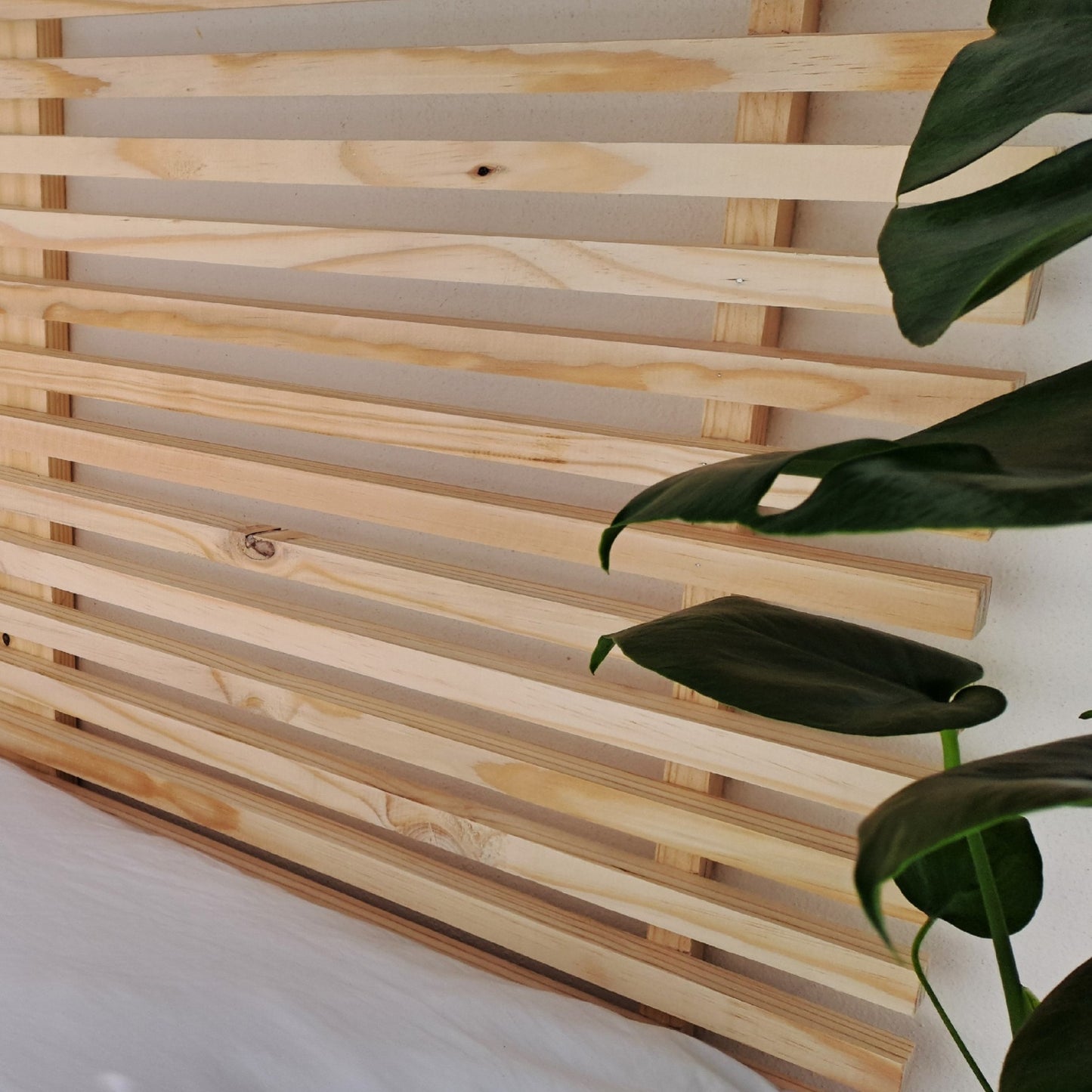 Slatted Wooden Headboard