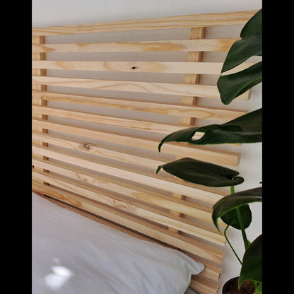 Slatted Wooden Headboard