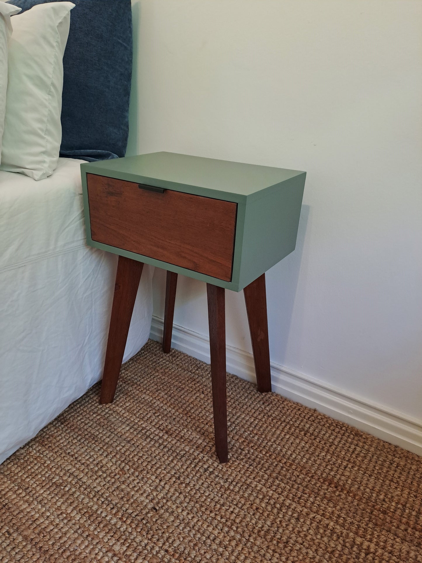 Soft Green Sorento - Dark Wood