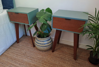 Soft Green Sorento - Dark Wood