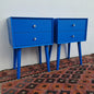 Light Blue Retro Pedestal