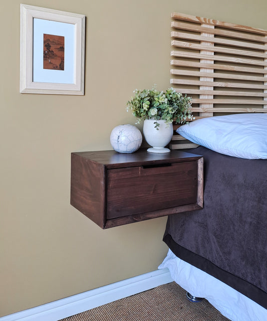 Dark Brown Floating Pedestal