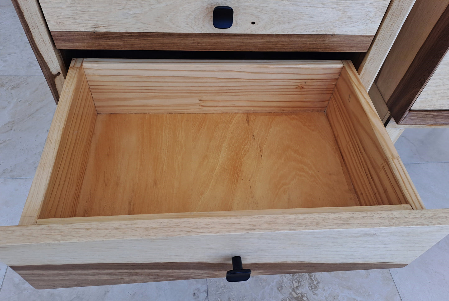 Bespoke Pair of Solid Blackwood 2 x Drawer Pedestals