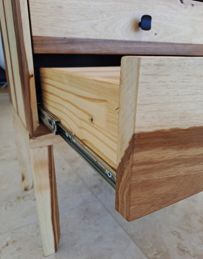 Bespoke Pair of Solid Blackwood 2 x Drawer Pedestals