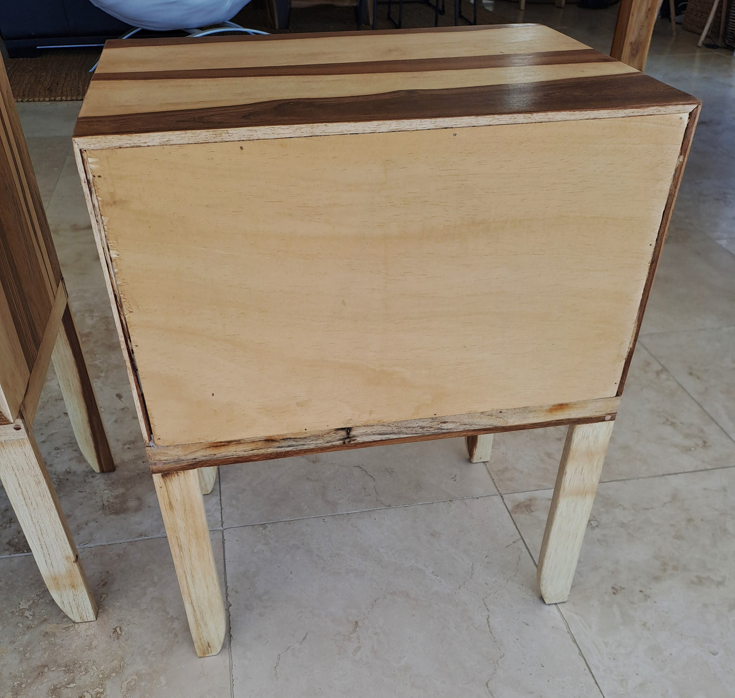 Bespoke Pair of Solid Blackwood 2 x Drawer Pedestals