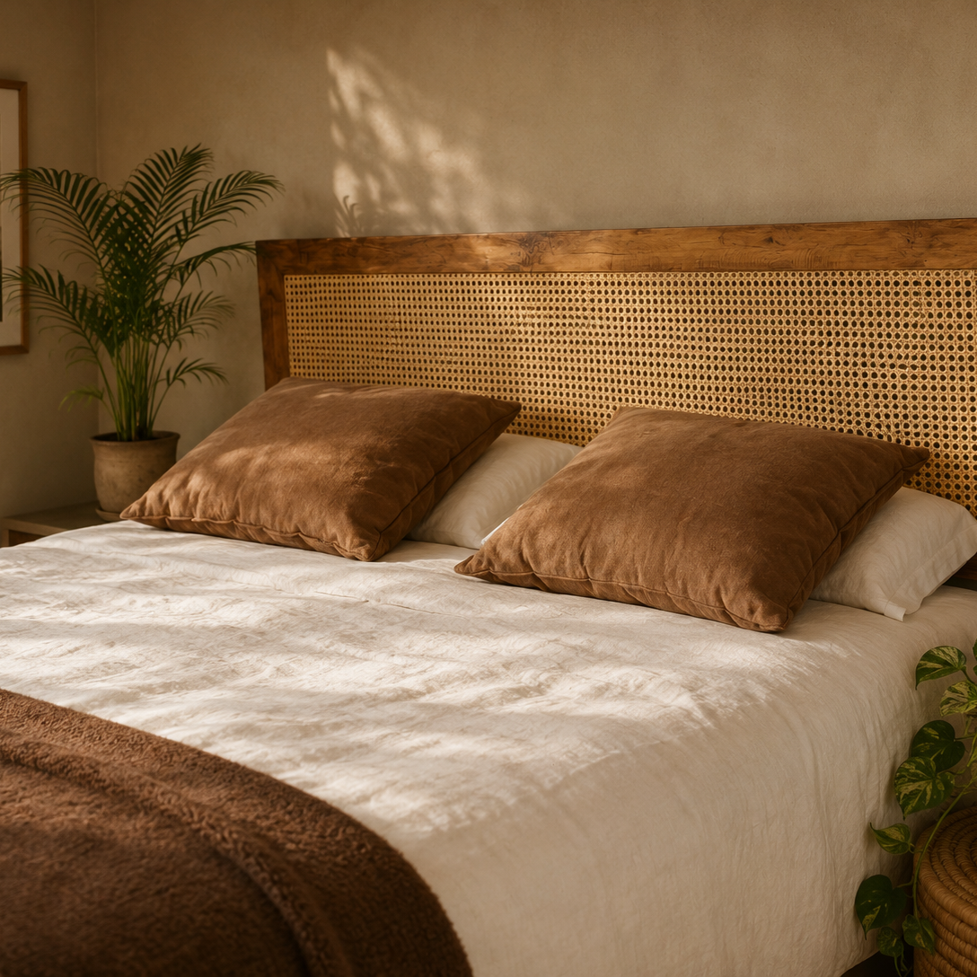 Rattan Rectangular Headboard