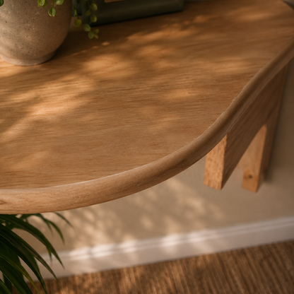 Natural Wood Floating Drop Desk
