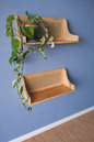 Rattan Woven Floating Shelf
