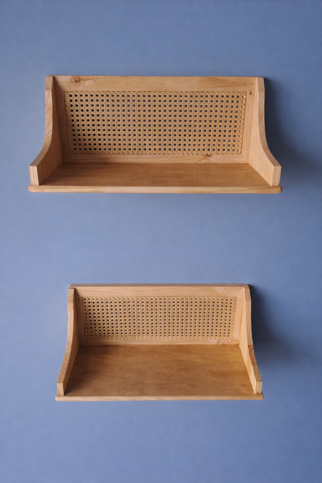 Rattan Woven Floating Shelf
