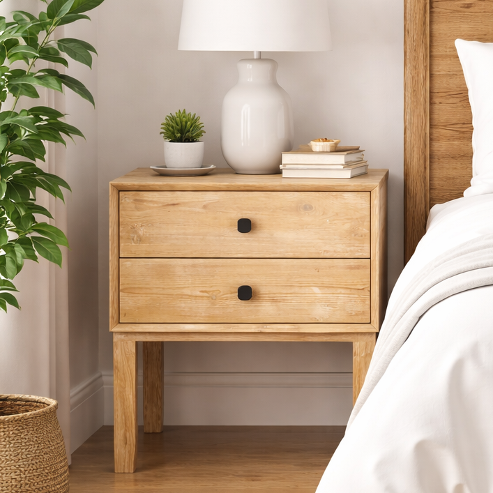 Natural Finish Modena Pedestals