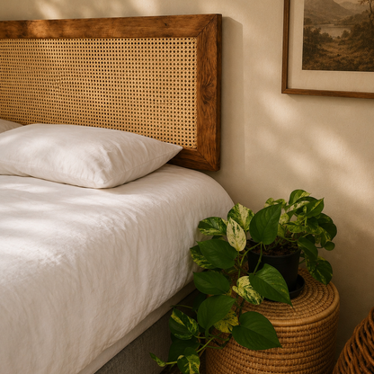 Rattan Rectangular Headboard