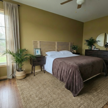 Natural Dark Wood Retro Pedestal